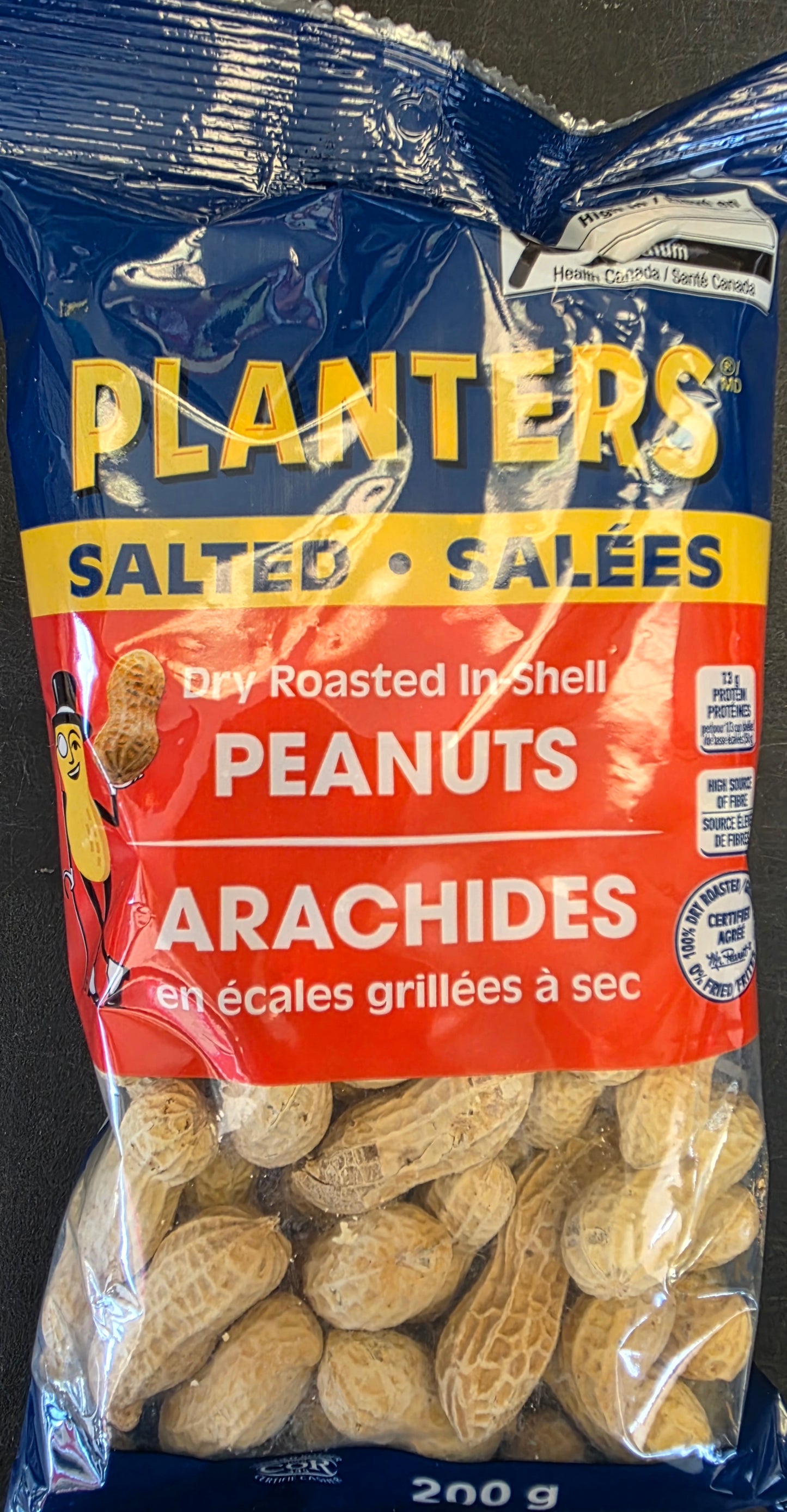 ARACHIDES EN ÉCALES GRILLÉES A SEC SALÉES