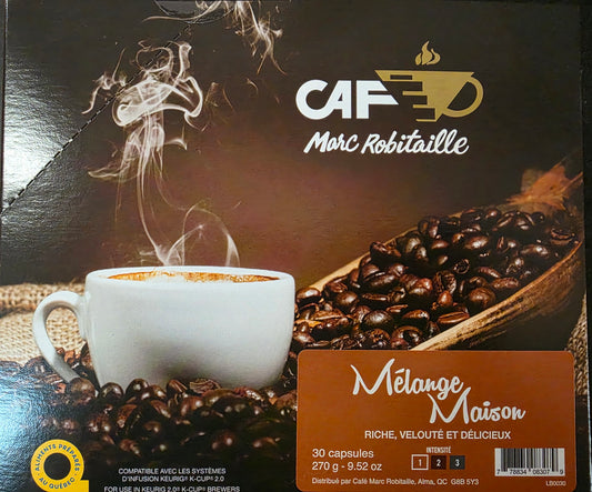 CAFE MARC ROBITAILLE 30 CUPS MELANGE MAISON