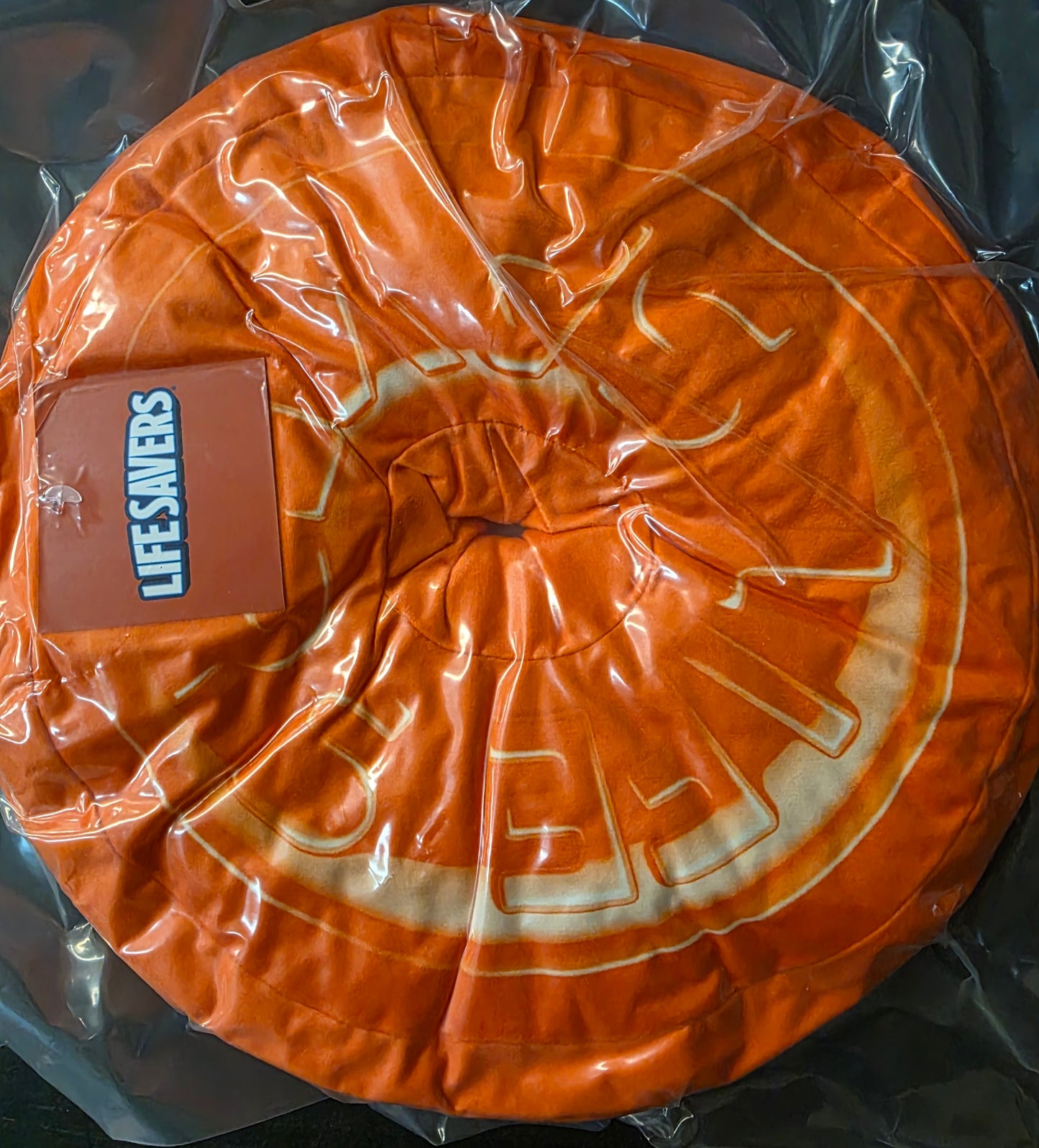 COUSSIN ROND LIFE SAVERS ORANGE