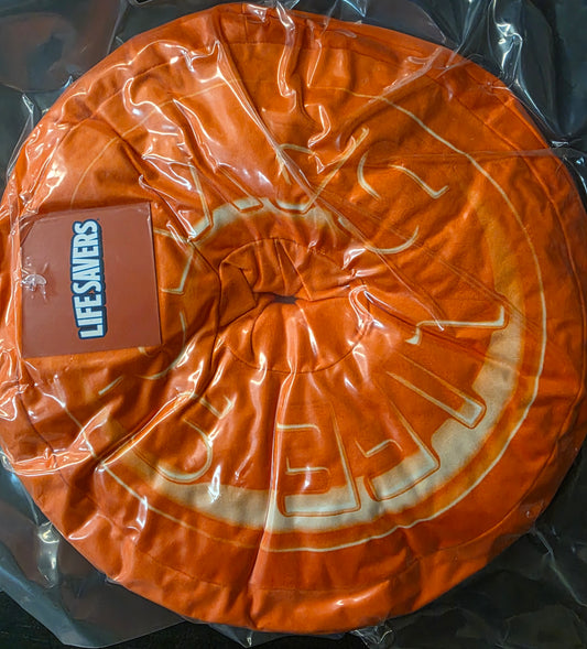 COUSSIN ROND LIFE SAVERS ORANGE