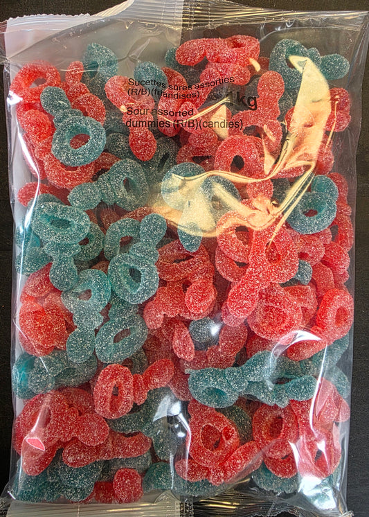 SUCETTES ASSORTIS SURE ROUGE ET BLEU